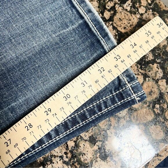 Miss Me Womens Size 27 Blue Denim Medium Wash Mid Rise Bootcut Jeans JW5123BB - Picture 7 of 7